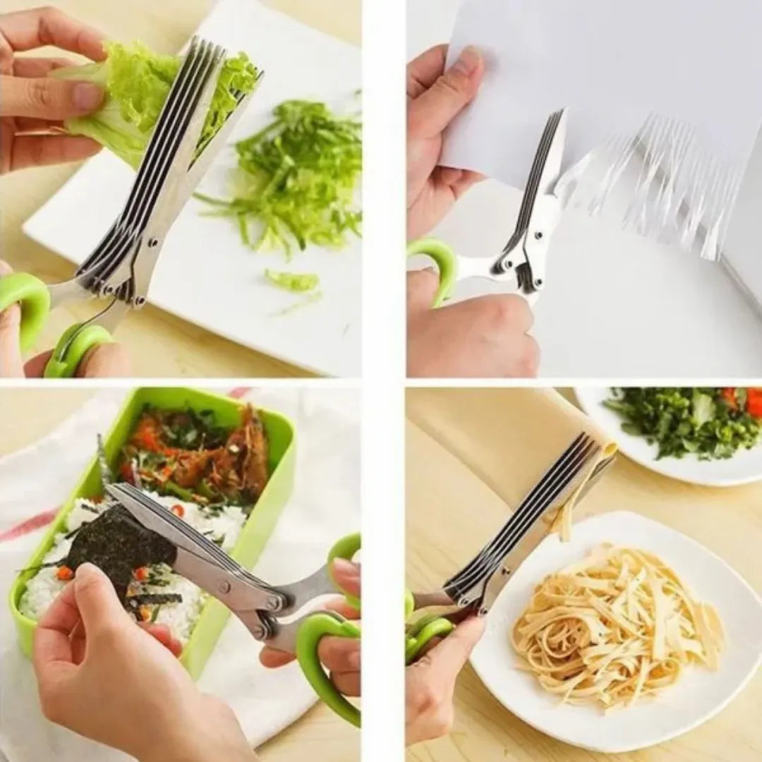 5 Layer Stainless Steel Vegetable Scissor | Buy 1 Get 1 Free