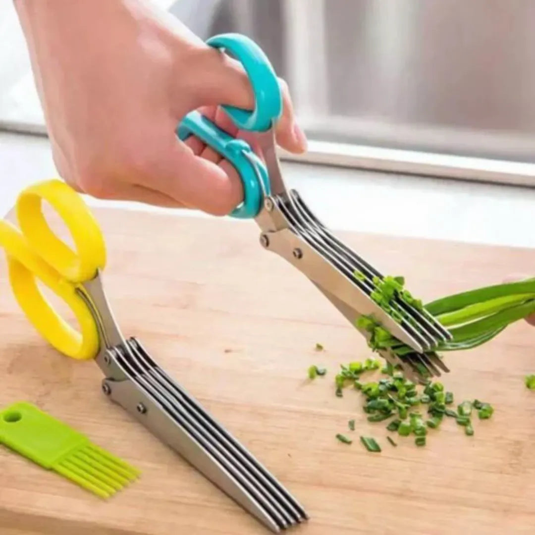 5 Layer Stainless Steel Vegetable Scissor | Buy 1 Get 1 Free